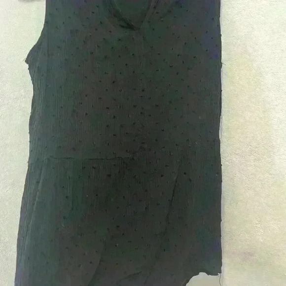 Zac & Rachel Black Sleeveless peplum top size large - Picture 2 of 9